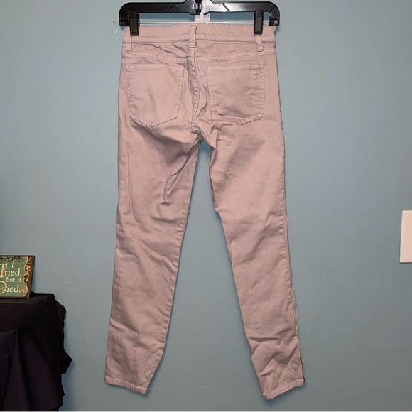 Tory Burch Gray Snap Button Hem Skinny Jeans Size 26 - Picture 10 of 10